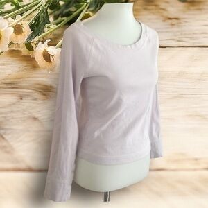 Express light purple light weight pull over sweatshirt